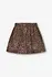 Rosie denim leopard skirt