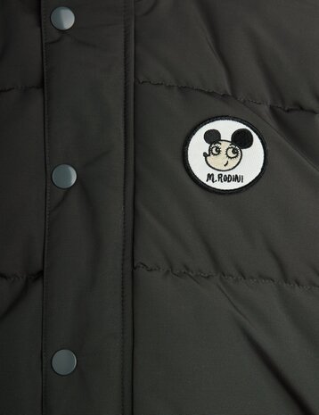 Mini Rodini Ritzratz patch puffer Black - Chapter 2 - Limited stock Mini Rodini Ritzratz patch puffer Black - Chapter 2 - Limited stock