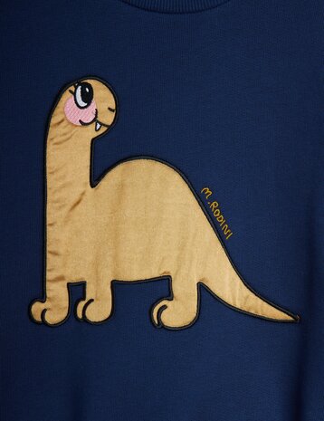 Mini Rodini Dino application sweatshirt blue - Chapter 2 Mini Rodini Dino application sweatshirt blue - Chapter 2