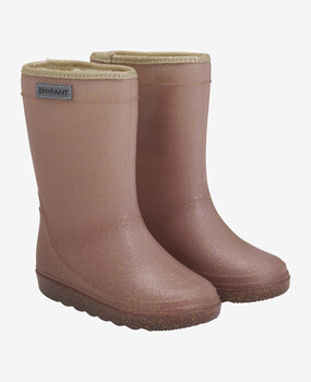 En Fant Gevoerde regenlaarzen Glitter - 4612 Rose Taupe En Fant Gevoerde regenlaarzen Glitter - 4612 Rose Taupe