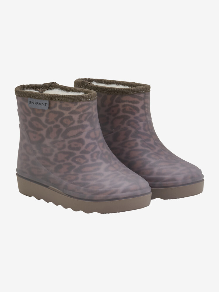 En Fant Gevoerde regenlaarzen kort Print - 2410 Pine Bark