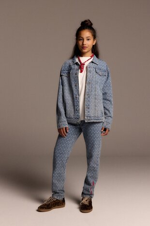 ALIX the label Tapered bull denim pants blue ALIX the label Tapered bull denim pants blue