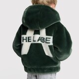 ALIX the label Faux fur jacket dark olive