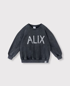 ALIX the label Alix on tour sweater charcoal grey