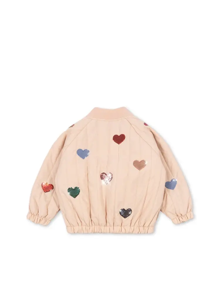Konges Slojd Juno Sequin Bomber Jacket Cameo Rose