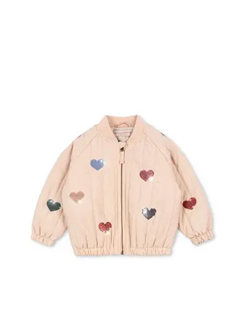 Konges Slojd Juno Sequin Bomber Jacket Cameo Rose