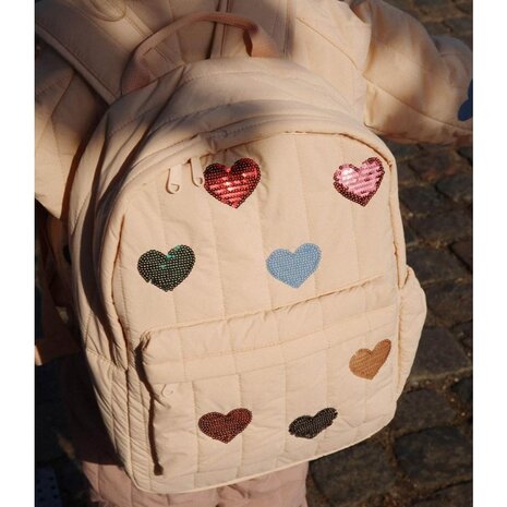 Konges Slojd Juno Quilted Sequin Backpack Cameo Rose Konges Slojd Juno Quilted Sequin Backpack Cameo Rose