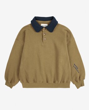 Bobo Choses Bobo Choses polo sweatshirt green Bobo Choses Bobo Choses polo sweatshirt green