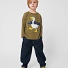 Bobo Choses donkerblauwe kinderbroek met streepjes Bobo Choses donkerblauwe kinderbroek met streepjes