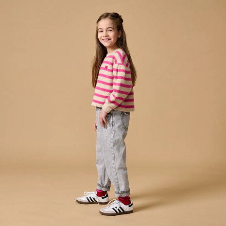 Petit Blush Baggy Fit Jeans Washed Light Grey Petit Blush Baggy Fit Jeans Washed Light Grey