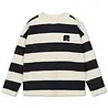 Repose AMS 22. oversized boxy sweater graphite night block stripe Repose AMS 22. oversized boxy sweater graphite night block stripe
