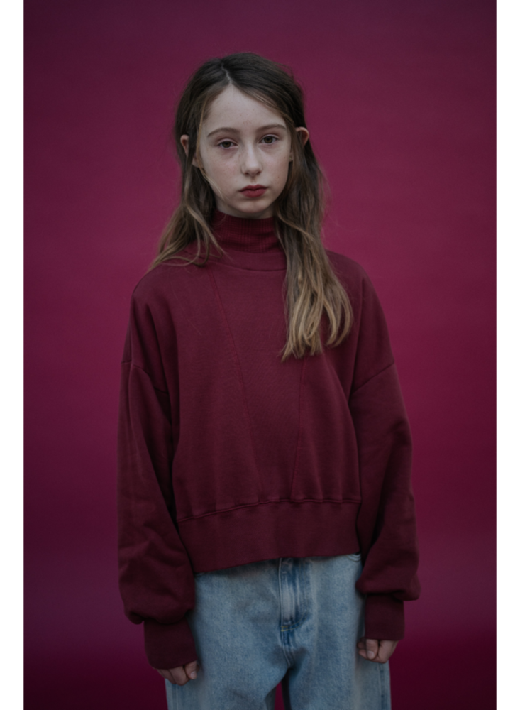 Repose AMS 87. city sweater royal burgundy Repose AMS 87. city sweater royal burgundy