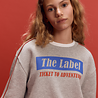 ALIX the label Text print sweater soft grey melange ALIX the label Text print sweater soft grey melange