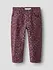 13254270 NMFBELLA MOM LEO TWILL PANT Burgundy Leo