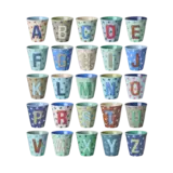 Rice Melamine beker alfabet - STARS Rice Melamine beker alfabet - STARS