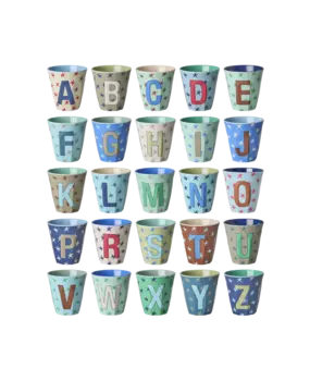Rice Melamine beker alfabet - STARS Rice Melamine beker alfabet - STARS