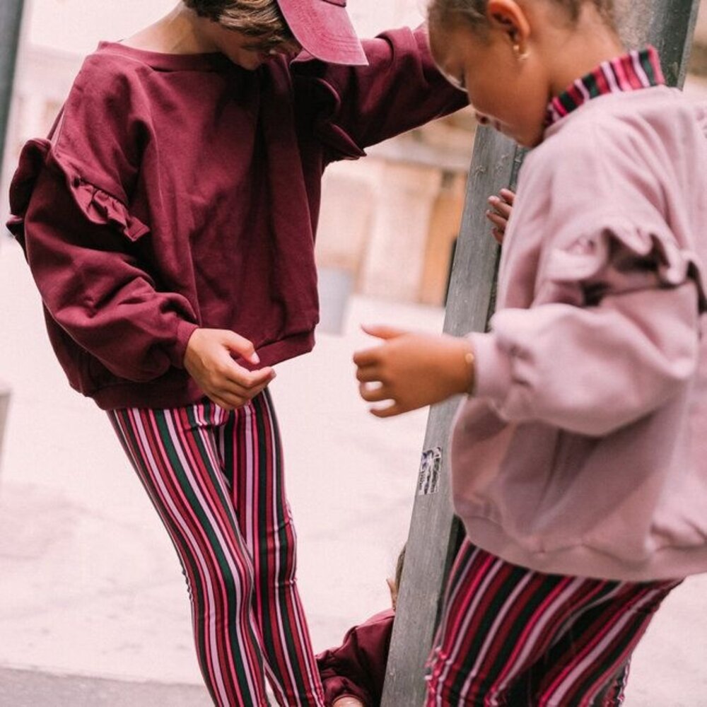 Jacky Sue Lois Ruffle Sweater - burgundy plum Jacky Sue Lois Ruffle Sweater - burgundy plum