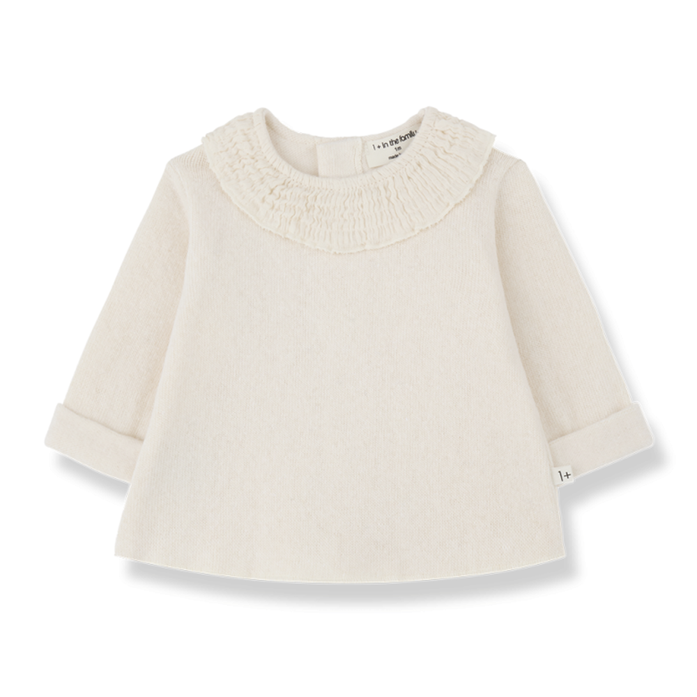 1+ in the family EROLA ecru sweater 1+ in the family EROLA ecru sweater