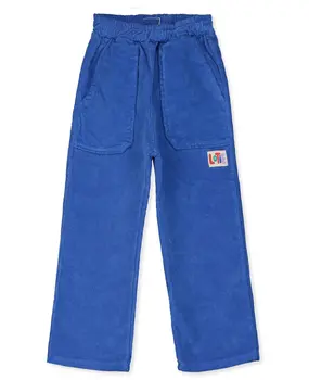 Lötie Kids Corduroy casual pants solid ink blue