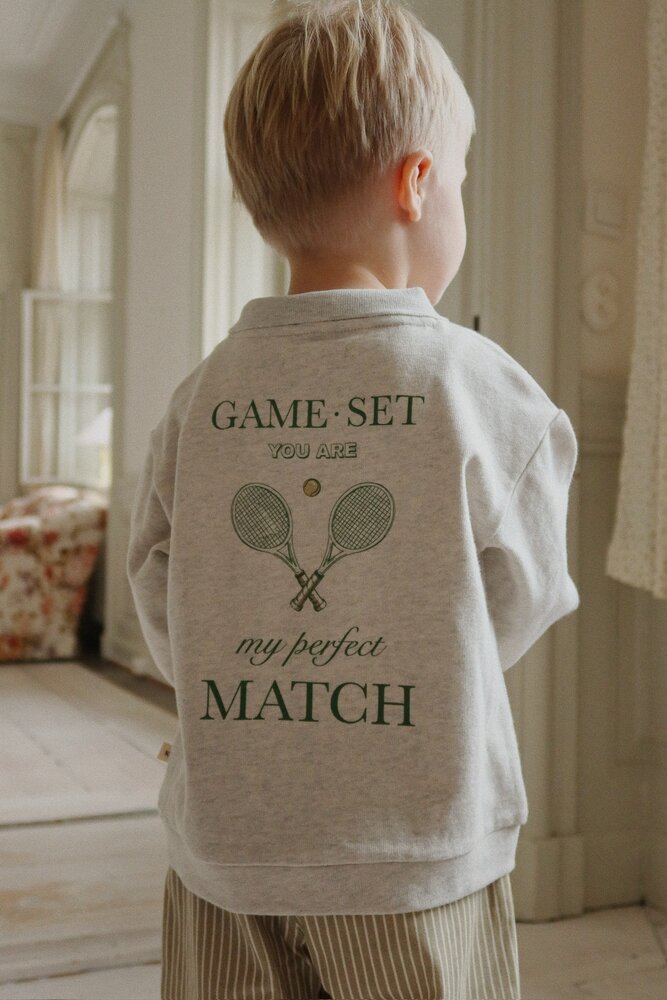 Konges Slojd Spotty LS Polo Light Grey Melange Konges Slojd Spotty LS Polo Light Grey Melange