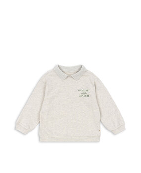 Konges Slojd Spotty LS Polo Light Grey Melange Konges Slojd Spotty LS Polo Light Grey Melange