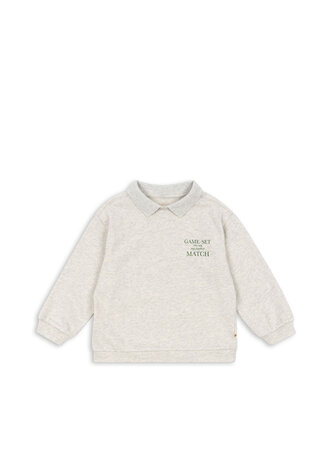Konges Slojd Spotty LS Polo Light Grey Melange Konges Slojd Spotty LS Polo Light Grey Melange