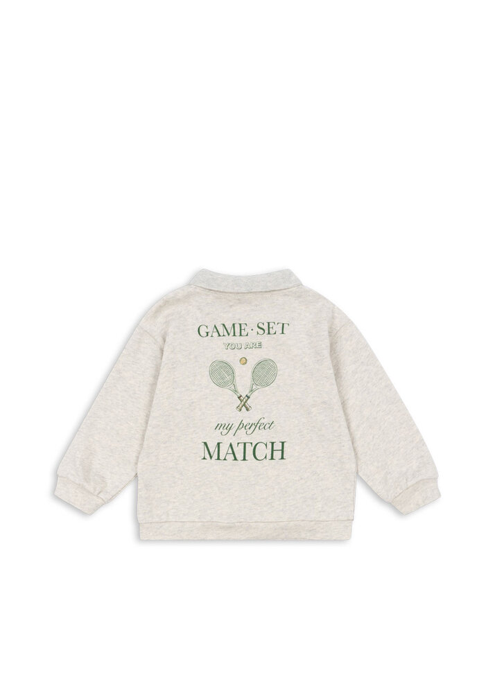 Konges Slojd Spotty LS Polo Light Grey Melange Konges Slojd Spotty LS Polo Light Grey Melange