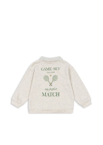 Konges Slojd Spotty LS Polo Light Grey Melange Konges Slojd Spotty LS Polo Light Grey Melange