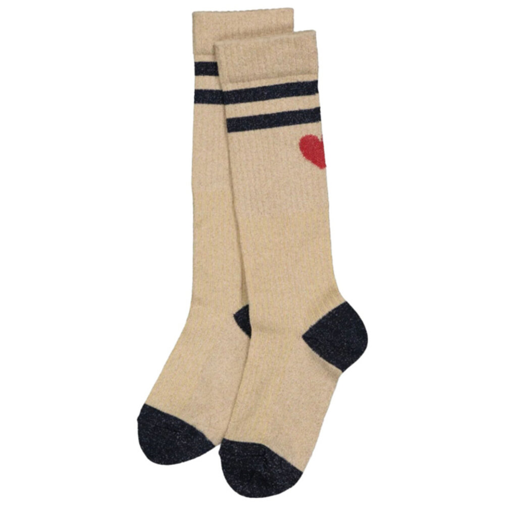 MP Denmark 10 89020 753 Elga glitter knee socks Champagne Beige MP Denmark 10 89020 753 Elga glitter knee socks Champagne Beige