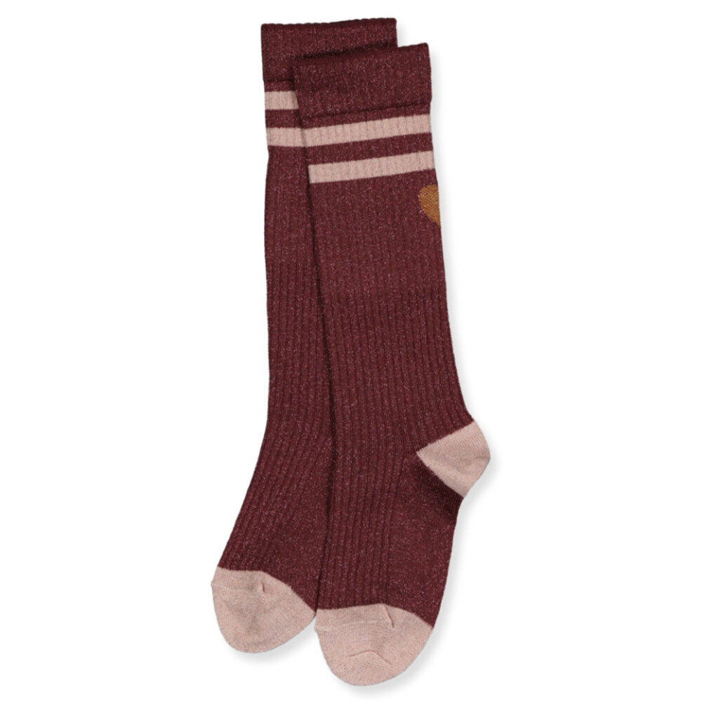 MP Denmark 10 89020 1451 Elga glitter knee socks Wine Red MP Denmark 10 89020 1451 Elga glitter knee socks Wine Red