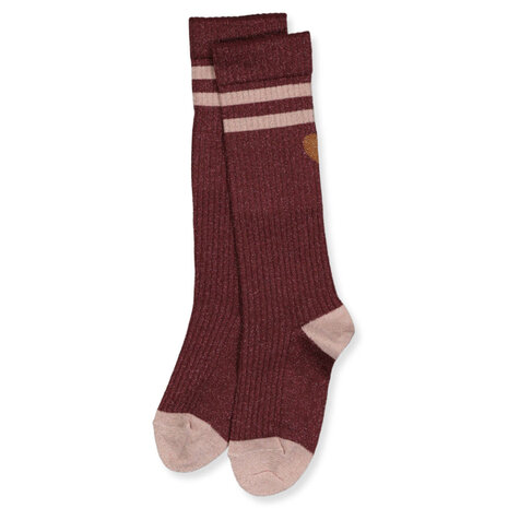 MP Denmark 10 89020 1451 Elga glitter knee socks Wine Red MP Denmark 10 89020 1451 Elga glitter knee socks Wine Red