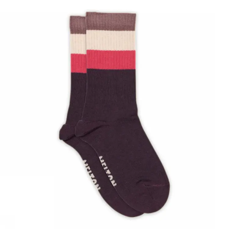 MP Denmark 30 22157 616 Wide stripes socks Hortensia