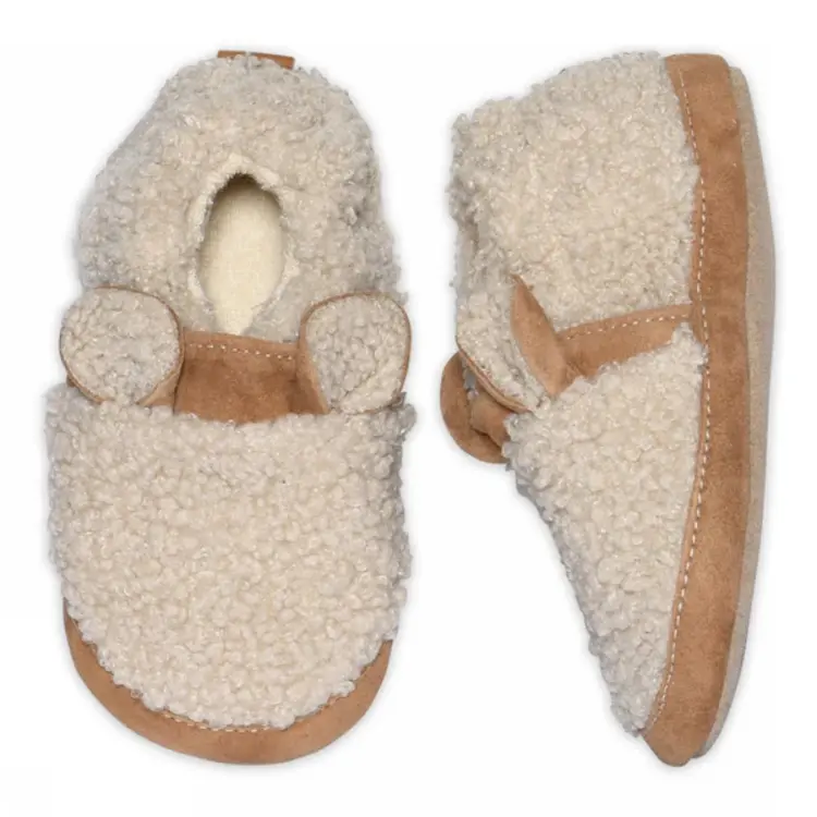 MP Denmark 30 42004 3173 Fuzzy teddy slippers Oxford Tan