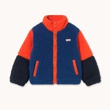 Tiny Cottons COLOR BLOCK POLAR SHERPA JACKET summer red