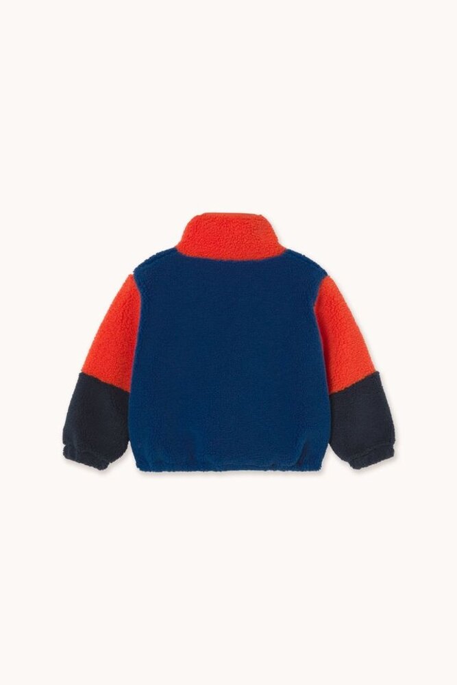 Tiny Cottons COLOR BLOCK POLAR SHERPA JACKET summer red Tiny Cottons COLOR BLOCK POLAR SHERPA JACKET summer red