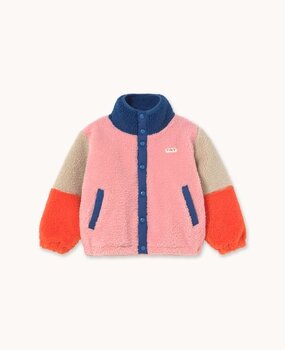 Tiny Cottons COLOR BLOCK POLAR SHERPA JACKET dark blue Tiny Cottons COLOR BLOCK POLAR SHERPA JACKET dark blue