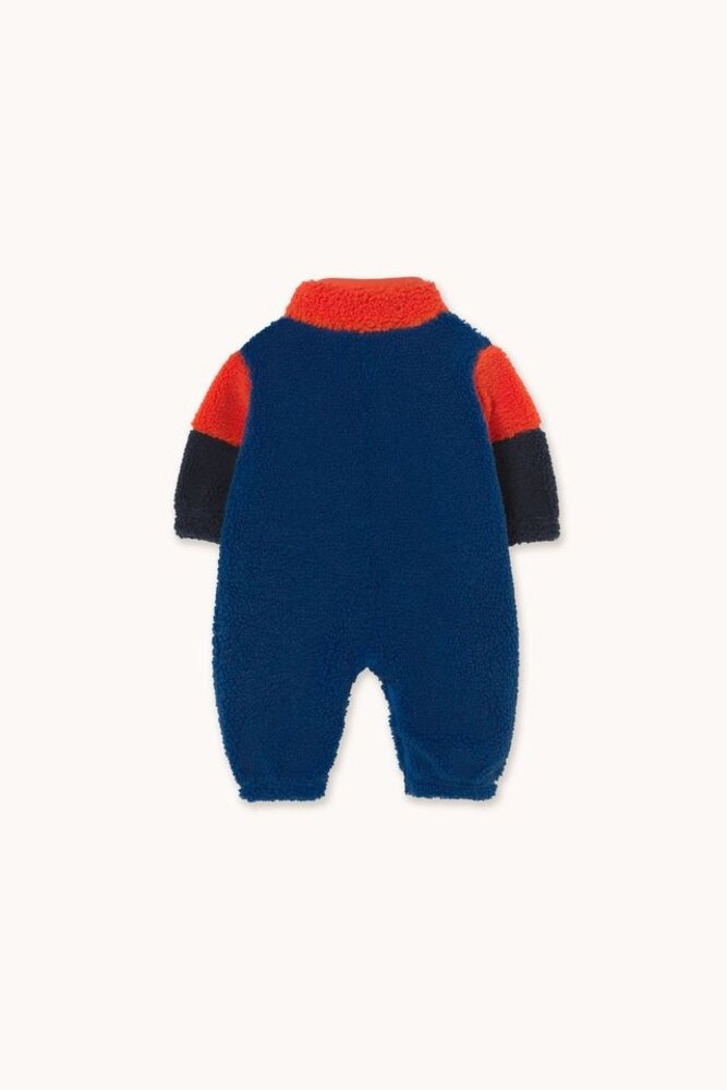 Tiny Cottons COLOR BLOCK POLAR SHERPA ONE-PIECE summer red Tiny Cottons COLOR BLOCK POLAR SHERPA ONE-PIECE summer red