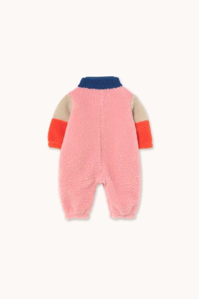Tiny Cottons COLOR BLOCK POLAR SHERPA ONE-PIECE dark blue Tiny Cottons COLOR BLOCK POLAR SHERPA ONE-PIECE dark blue