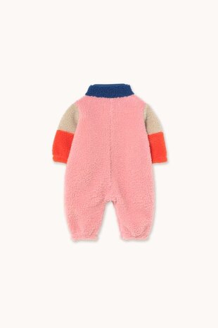 Tiny Cottons COLOR BLOCK POLAR SHERPA ONE-PIECE dark blue Tiny Cottons COLOR BLOCK POLAR SHERPA ONE-PIECE dark blue