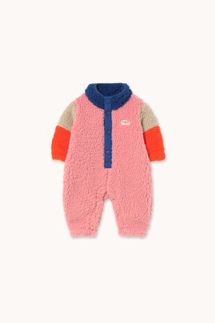 Tiny Cottons COLOR BLOCK POLAR SHERPA ONE-PIECE dark blue Tiny Cottons COLOR BLOCK POLAR SHERPA ONE-PIECE dark blue