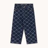 Tiny Cottons FLOWER GRID STRAIGHT JEANS dark blue denim