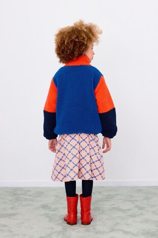 Tiny Cottons COLOR BLOCK POLAR SHERPA JACKET summer red Tiny Cottons COLOR BLOCK POLAR SHERPA JACKET summer red