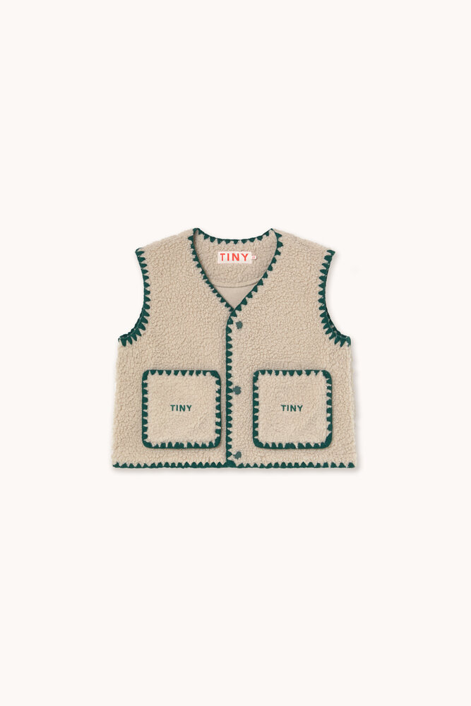 Tiny Cottons SHERPA VEST dark vanilla Tiny Cottons SHERPA VEST dark vanilla