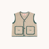 Tiny Cottons SHERPA VEST dark vanilla