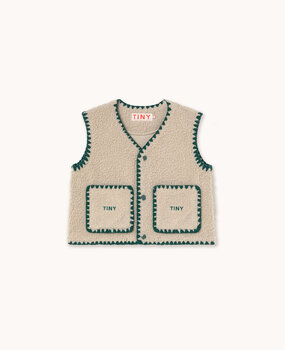 Tiny Cottons SHERPA VEST dark vanilla Tiny Cottons SHERPA VEST dark vanilla