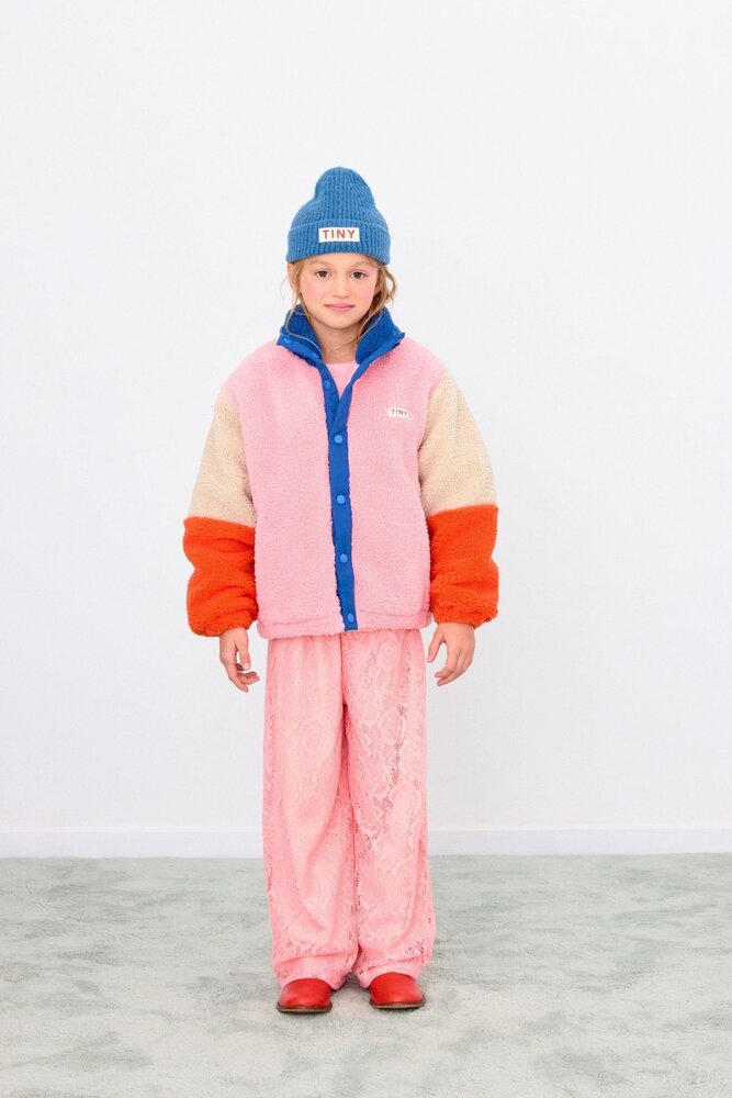 Tiny Cottons COLOR BLOCK POLAR SHERPA JACKET dark blue Tiny Cottons COLOR BLOCK POLAR SHERPA JACKET dark blue