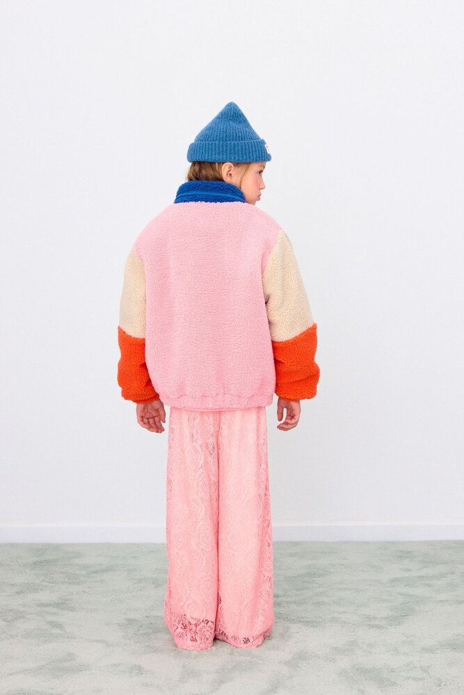 Tiny Cottons COLOR BLOCK POLAR SHERPA JACKET dark blue Tiny Cottons COLOR BLOCK POLAR SHERPA JACKET dark blue