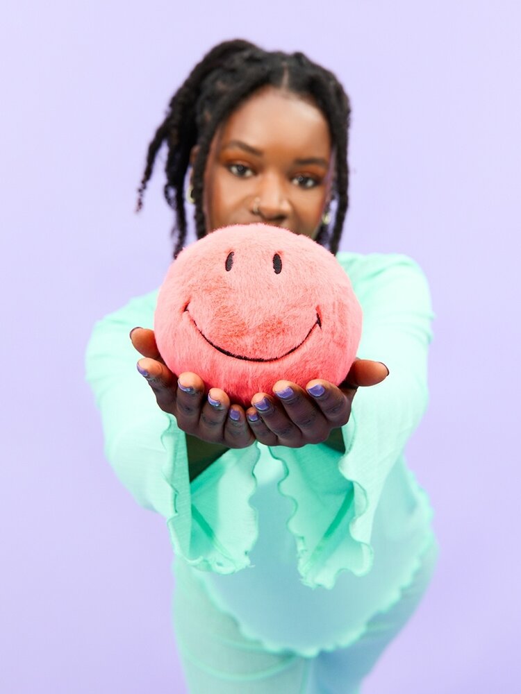 Bon Ton Toys Smiley ECO Fuzzy - 13 cm - 123 Bright Coral