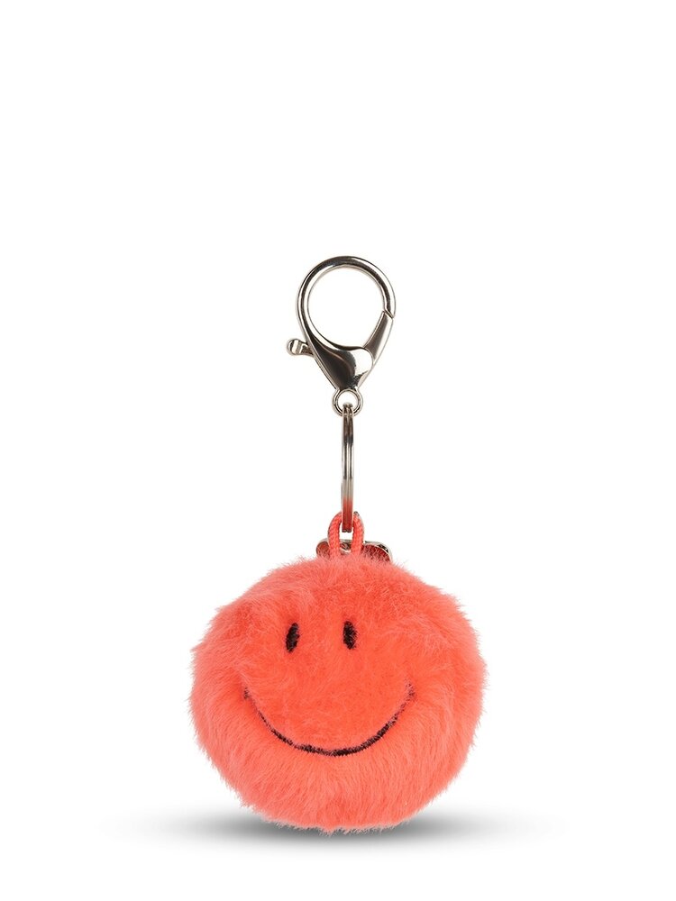 Bon Ton Toys Smiley Keychain ECO Fuzzy - 5,5 cm - 123 Bright Coral Bon Ton Toys Smiley Keychain ECO Fuzzy - 5,5 cm - 123 Bright Coral