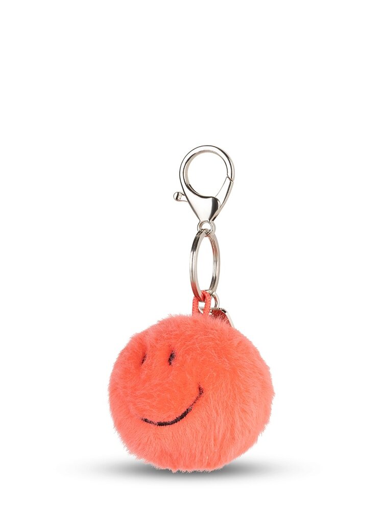 Bon Ton Toys Smiley Keychain ECO Fuzzy - 5,5 cm - 123 Bright Coral Bon Ton Toys Smiley Keychain ECO Fuzzy - 5,5 cm - 123 Bright Coral